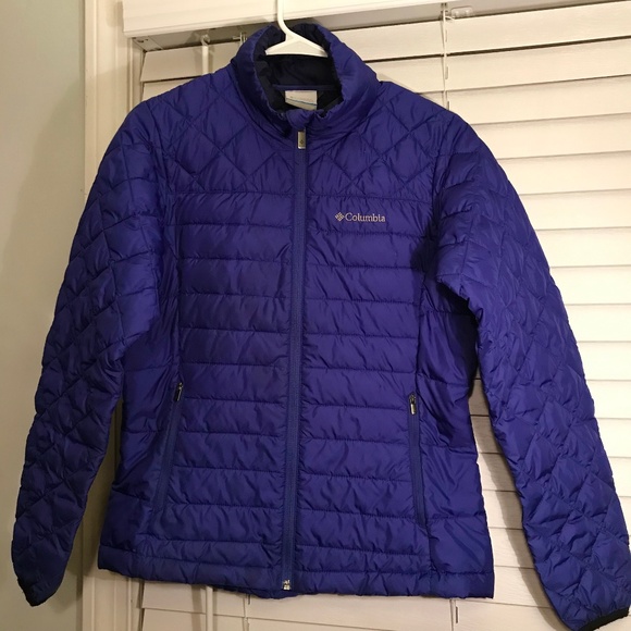 columbia purple puffer jacket